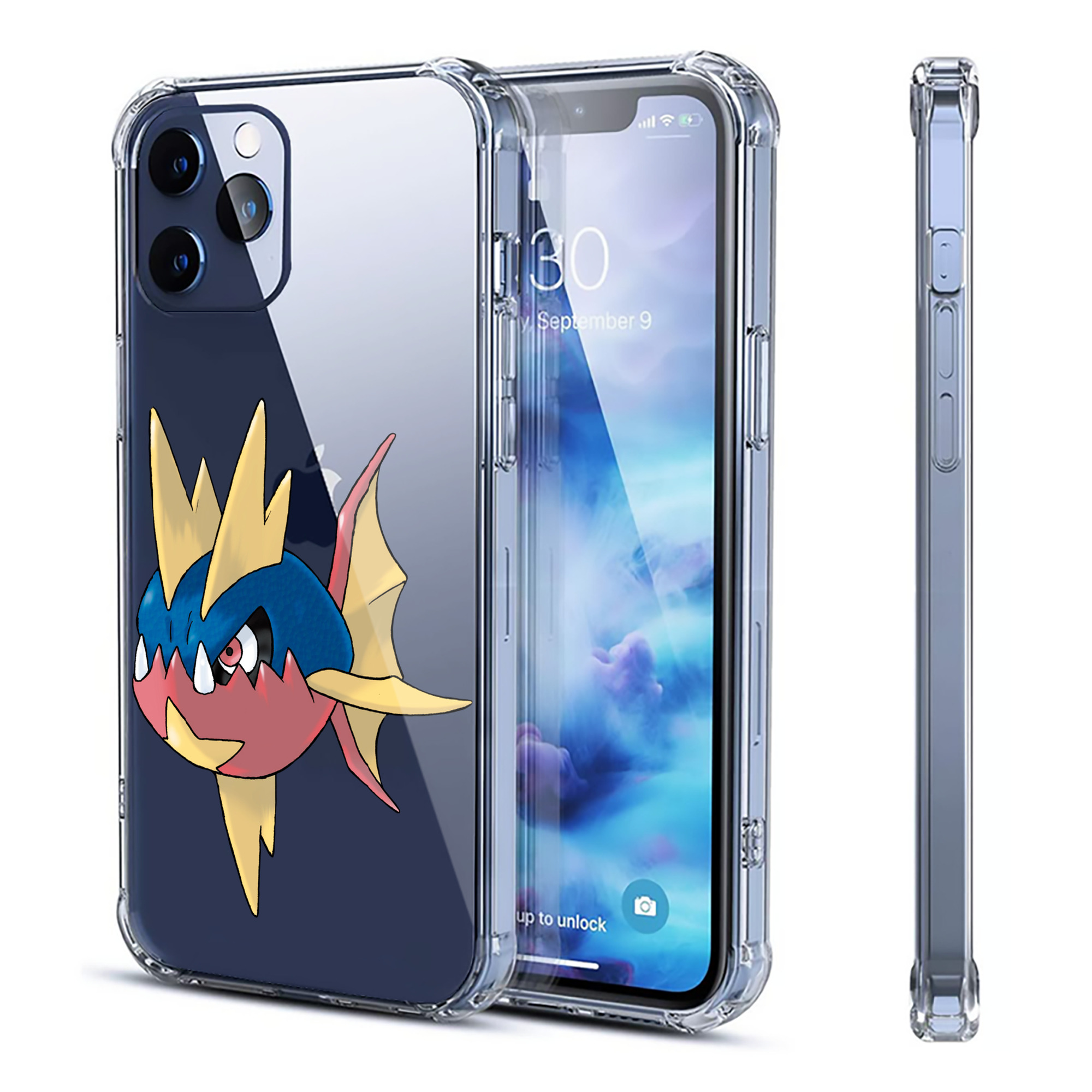 （画像用） ポケットモンスター Pokémon 【iPhone 12シリーズ対応】透明スマホケース（クリアソフトケース）